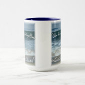 Mug Quand vous vous sentez bleus regardez (bel océan) (Centre)