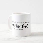 Mug Quant à moi et ma maison Josué 24:15 (Devant gauche)