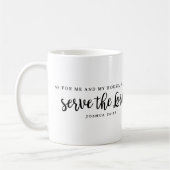 Mug Quant à moi et ma maison Josué 24:15 (Gauche)