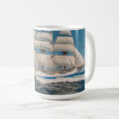 Mug Quantum-Charm AI a incité Voile Tall Ship v3.0 (Devant droit)