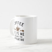 Mug Quarantaine de café (Devant gauche)