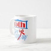 Mug quarante-cinquième anniversaire 3 (Devant gauche)