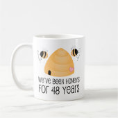 Mug quarante-huitième Cadeau de couples d'anniversaire (Gauche)