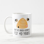 Mug quarante-neuvième Cadeau de couples d'anniversaire (Gauche)