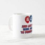Mug quarante-quatrième conceptions d'anniversaire (Devant gauche)