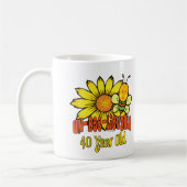 Mug quarantième Cadeaux d'anniversaire (Gauche)