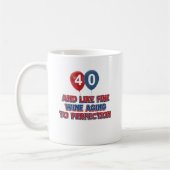 Mug quarantième conceptions an d'anniversaire (Gauche)