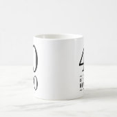 Mug quarantième Le noir 40 d'anniversaire est les (Centre)