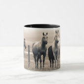 Mug Quart De Chevaux Sur Les Prairies Canadiennes (Centre)