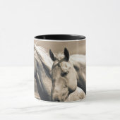 Mug Quart De Chevaux Sur Les Prairies Canadiennes (Centre)