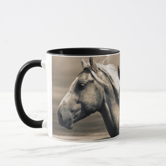 Mug Quart De Chevaux Sur Les Prairies Canadiennes (Gauche)