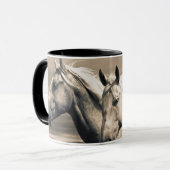 Mug Quart De Chevaux Sur Les Prairies Canadiennes (Devant gauche)