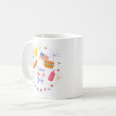 Mug Quart juillet Watercolor BBBQ (Devant gauche)