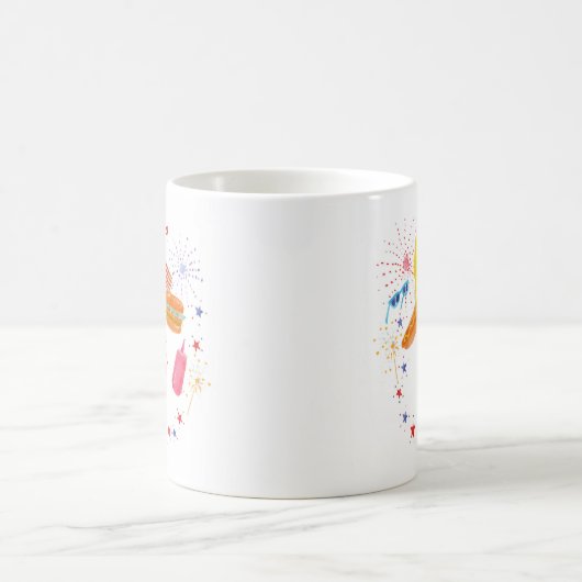 Mug Quart juillet Watercolor BBBQ (Centre)