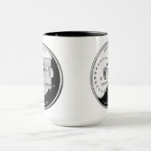 Mug Quartier d'état de Indiana Reverse Side Faux (Centre)