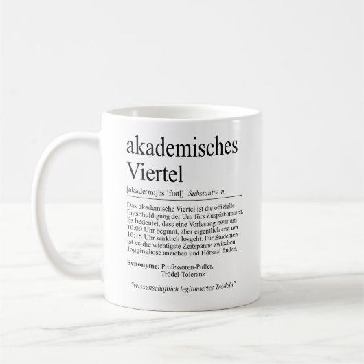 Mug "Quartier universitaire" (Gauche)
