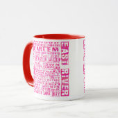 Mug Quartiers NYC Hot Rose (Devant gauche)