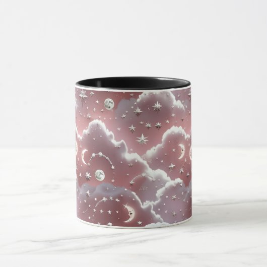 Mug - Quartz Pink Celestial Moon (Centre)