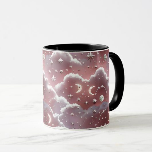 Mug - Quartz Pink Celestial Moon (Devant droit)