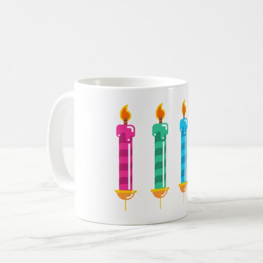 Mug Quatre bougies (Devant gauche)