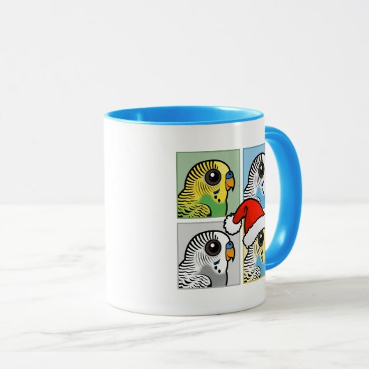 Mug Quatre bougies de Noël couleur (Devant droit)