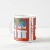 Mug Quatre chats appelants… Vacances (Devant gauche)