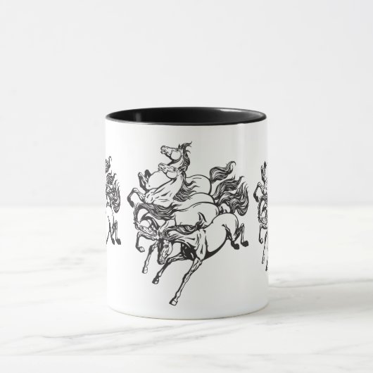 Mug quatre chevaux (Centre)