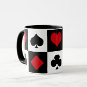 Mug Quatre combinaisons de cartes (Devant gauche)