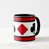 Mug Quatre combinaisons de cartes (Devant droit)