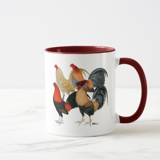 Mug Quatre coqs de combat (Droite)