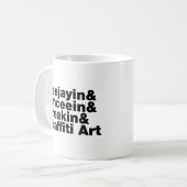 Mug Quatre éléments de l'Hip hop (Devant gauche)