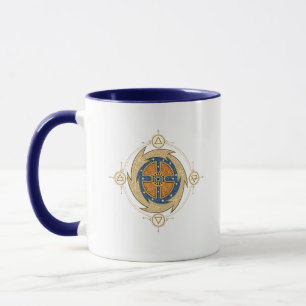Mug Quatre Éléments Mandala Marocain Géométrie Sacrée