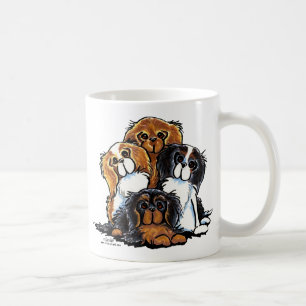 Mug Quatre épagneuls cavaliers du Roi Charles