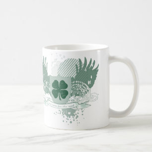 Mug quatre feuilles de trèfle. une de plus pour la rou