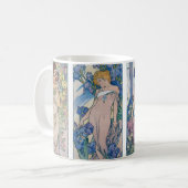 Mug Quatre Fleurs, Alphonse Mucha (Devant gauche)