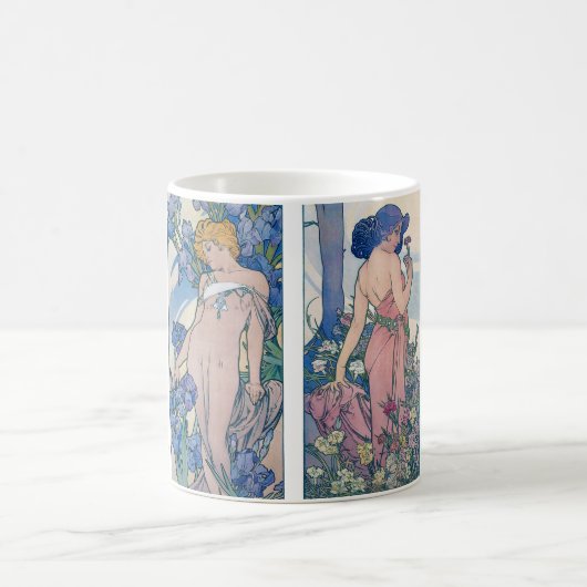 Mug Quatre Fleurs, Alphonse Mucha (Centre)