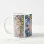 Mug Quatre Fleurs, Alphonse Mucha (Gauche)