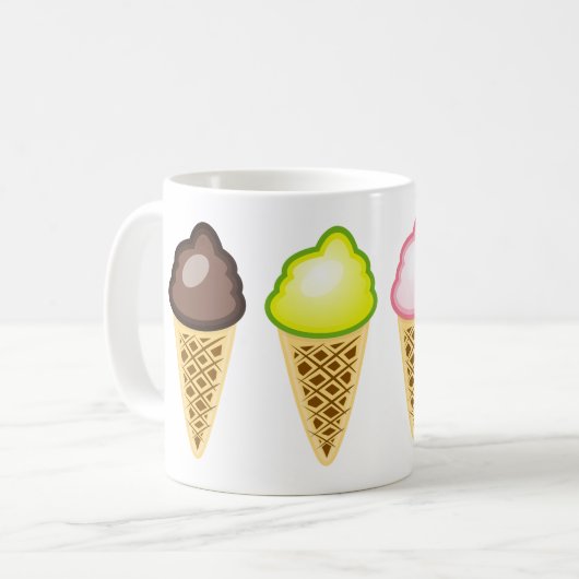 Mug Quatre Glaces (Devant gauche)