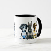 Mug Quatre Grands Danois (Devant droit)