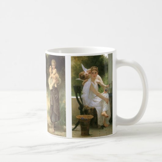 Mug Quatre peintures différentes de Bouguereau Angel (Droite)