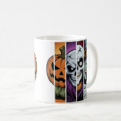 Mug quatre personnages classiques à thème Halloween. (Devant droit)