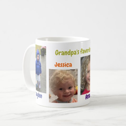 Mug Quatre photos (Devant gauche)