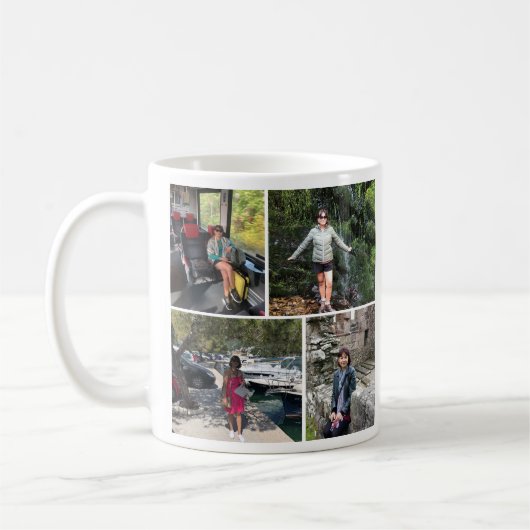 Mug Quatre photos (Gauche)