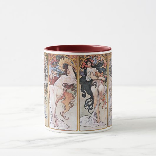 Mug Quatre saisons, Mucha (Centre)