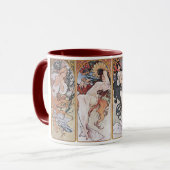 Mug Quatre saisons, Mucha (Devant gauche)