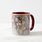 Mug Quatre saisons, Mucha (Devant droit)
