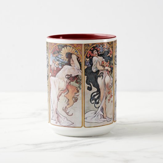 Mug Quatre saisons, Mucha (Centre)