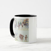 Mug Quatre scènes de la guerre de Boer, d'un carnet à (Devant gauche)