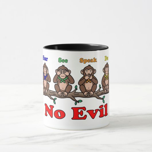 Mug Quatre singes sages (Centre)