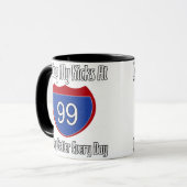 Mug Quatre-vingt-dix-neuvième anniversaire de (Devant gauche)